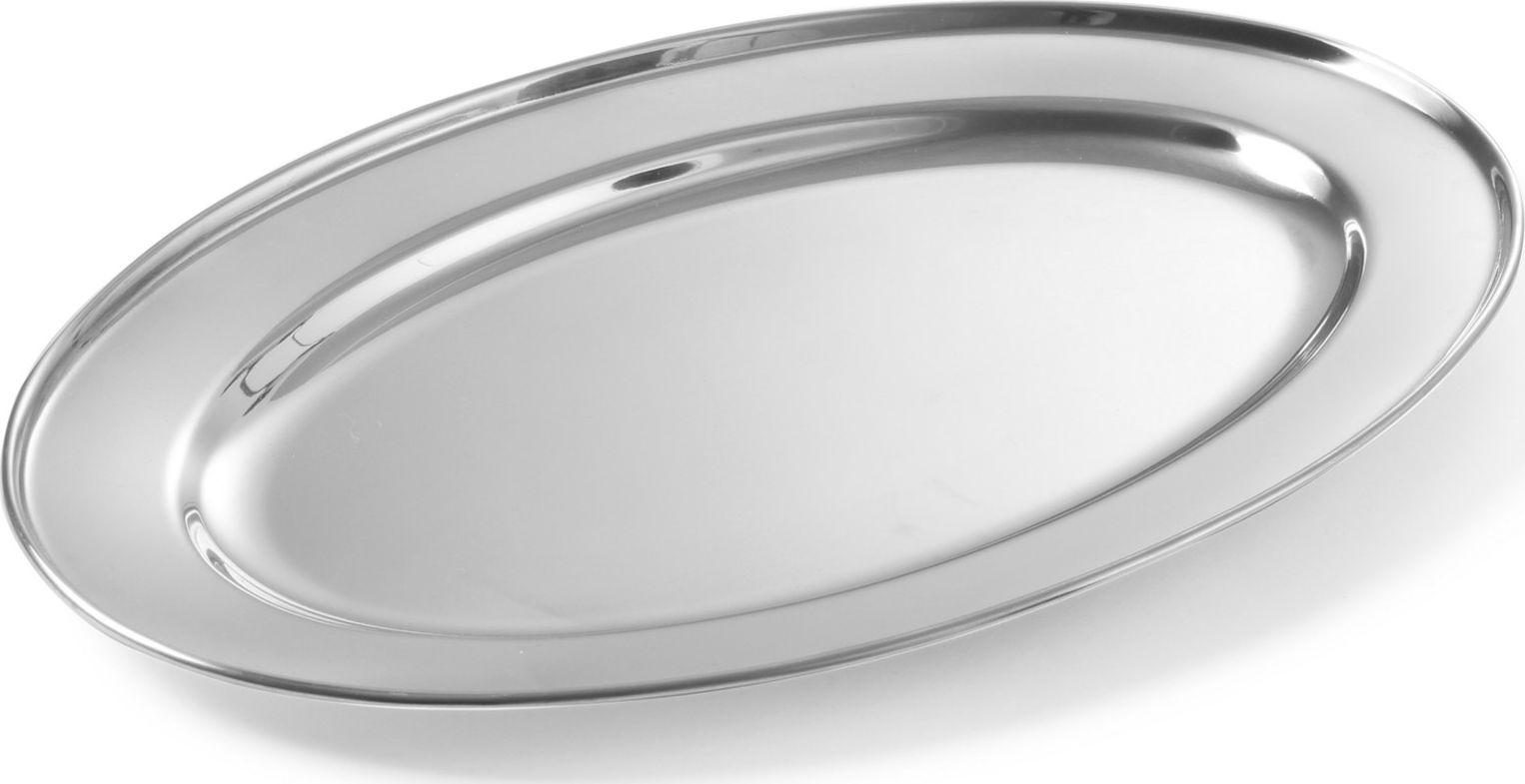 Hendi Stalowy półmisek do mięs i wędlin owalny dł. 40 cm - Hendi 404409 Stalowy półmisek do mięs i wędlin owalny dł. 40 cm - Hendi 404409