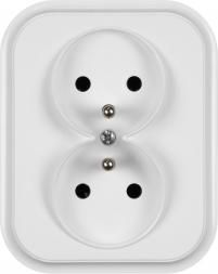 Timex ECO Gniazdo podwójne z/u białe (GPt-6C BI)