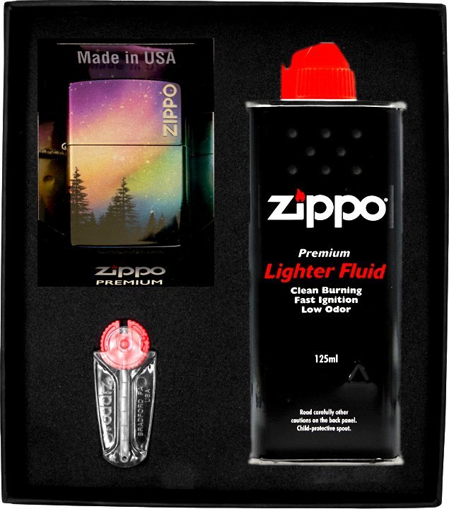Zestaw ZIPPO Zapalniczka COLORFUL SKY DESIGN Prezentowy No1