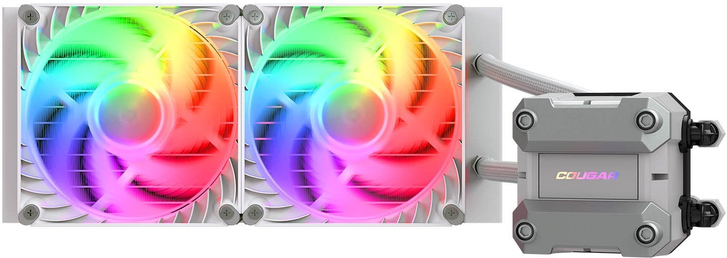 COUGAR CPU Wasserkühlung Poseidon Ultra 240, ARGB, Weiß