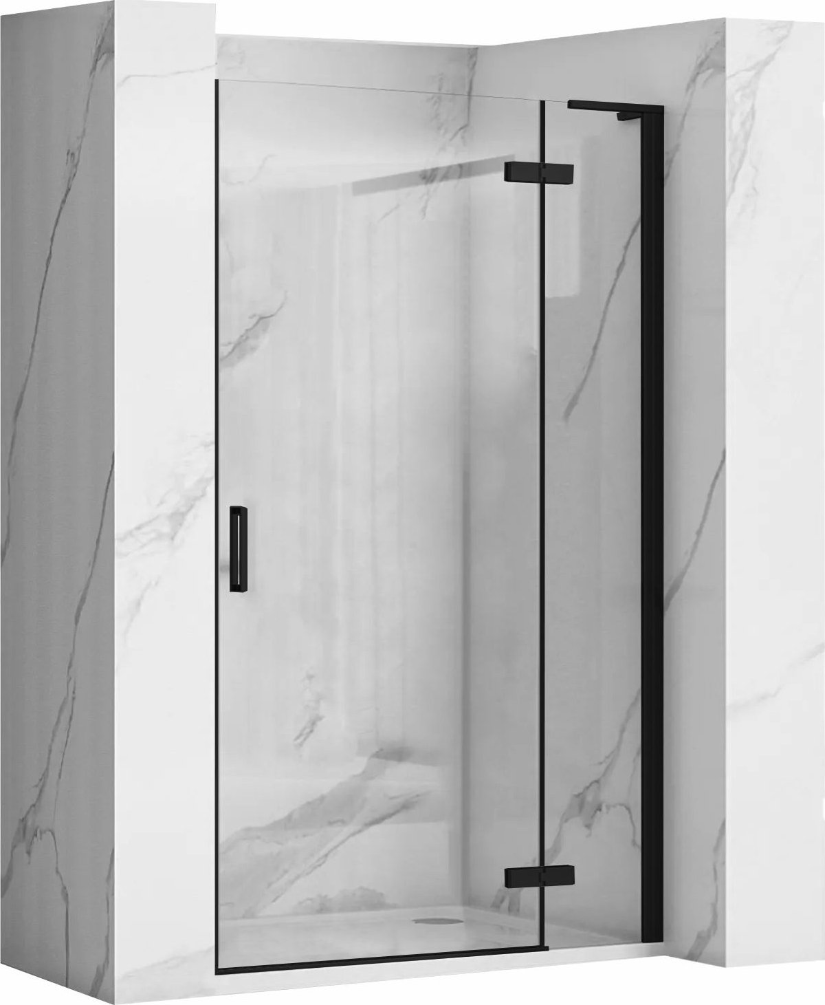 Rea Drzwi prysznicowe Rea Hugo 100 Czarne