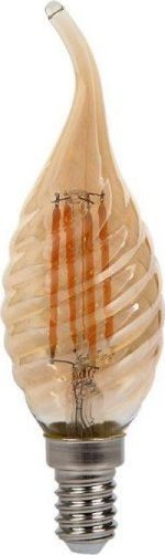V-TAC Żarówka LED V-TAC 4W Filament E14 Świeczka Bursztyn Płomyk Twist VT-1947 2200K 350lm