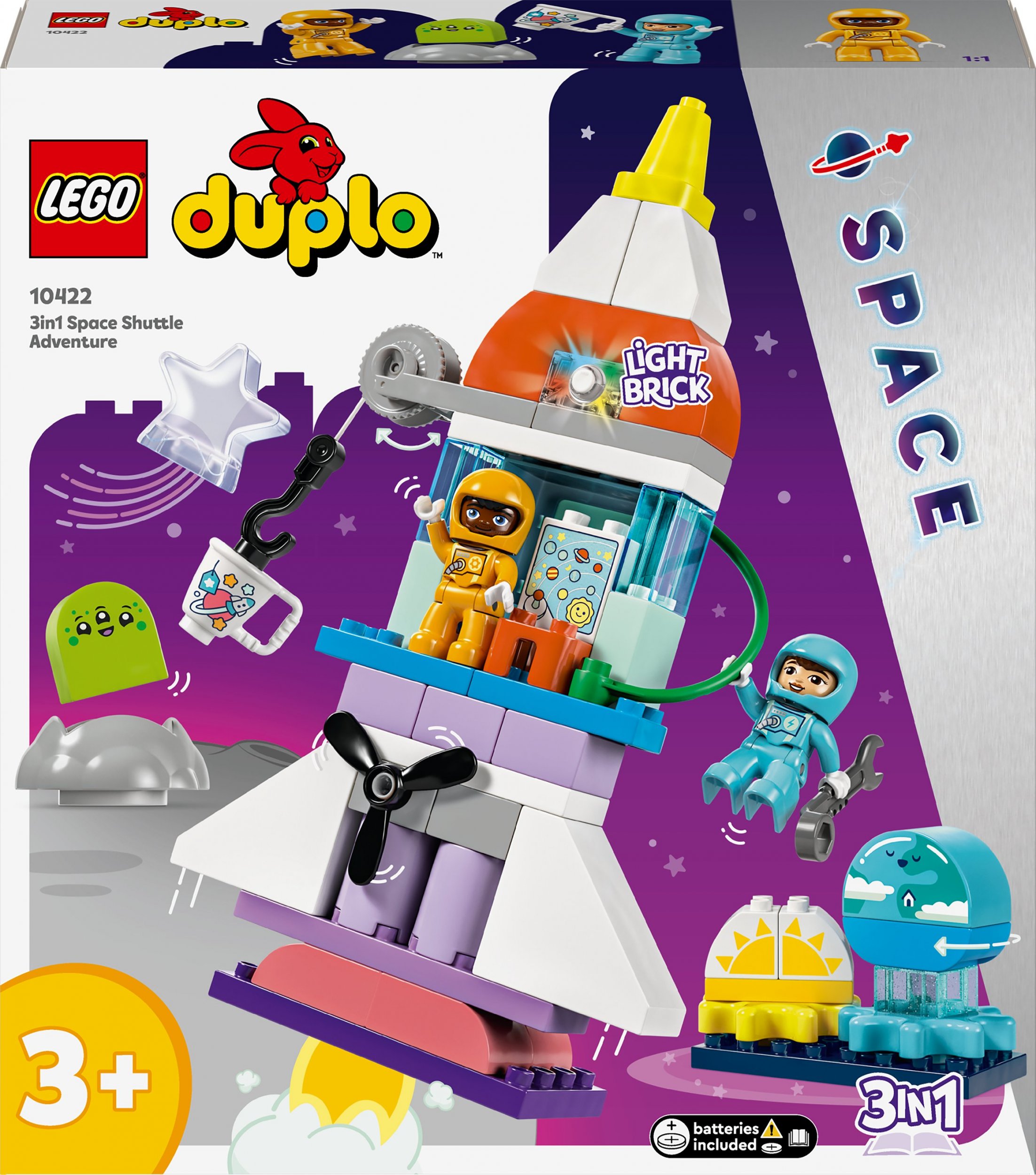 LEGO Duplo Przygoda w promie kosmicznym 3 w 1 (10422)