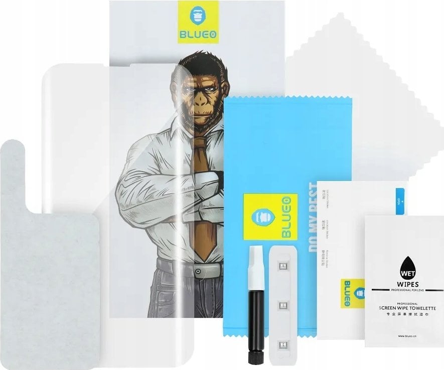 Blueo Szkło Hartowane 5D Mr. Monkey Glass - Samsung Galaxy S22 Ultra transparent (UV Glass)