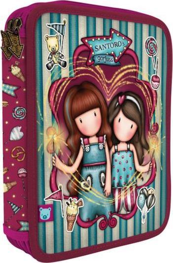 Piórnik Santoro Podwójny Piórnik z Wyposażeniem Gorjuss Fairground