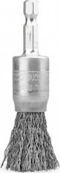 UN SZCZOTKA PĘDZELKOWA Z BITEM 1/4 DRUT STALOWY FI17MM (1 SZT)