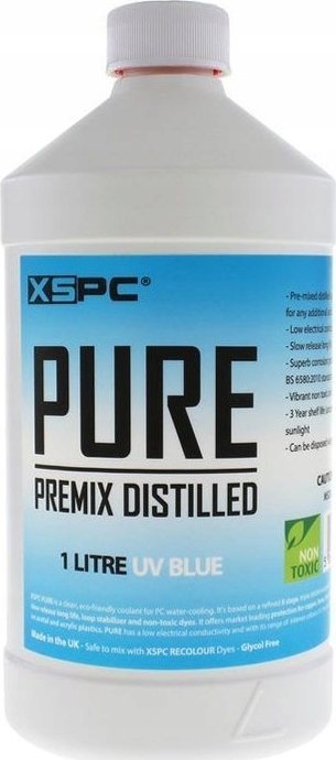 XSPC XSPC Pure Coolant, 1 Liter - blau, UV