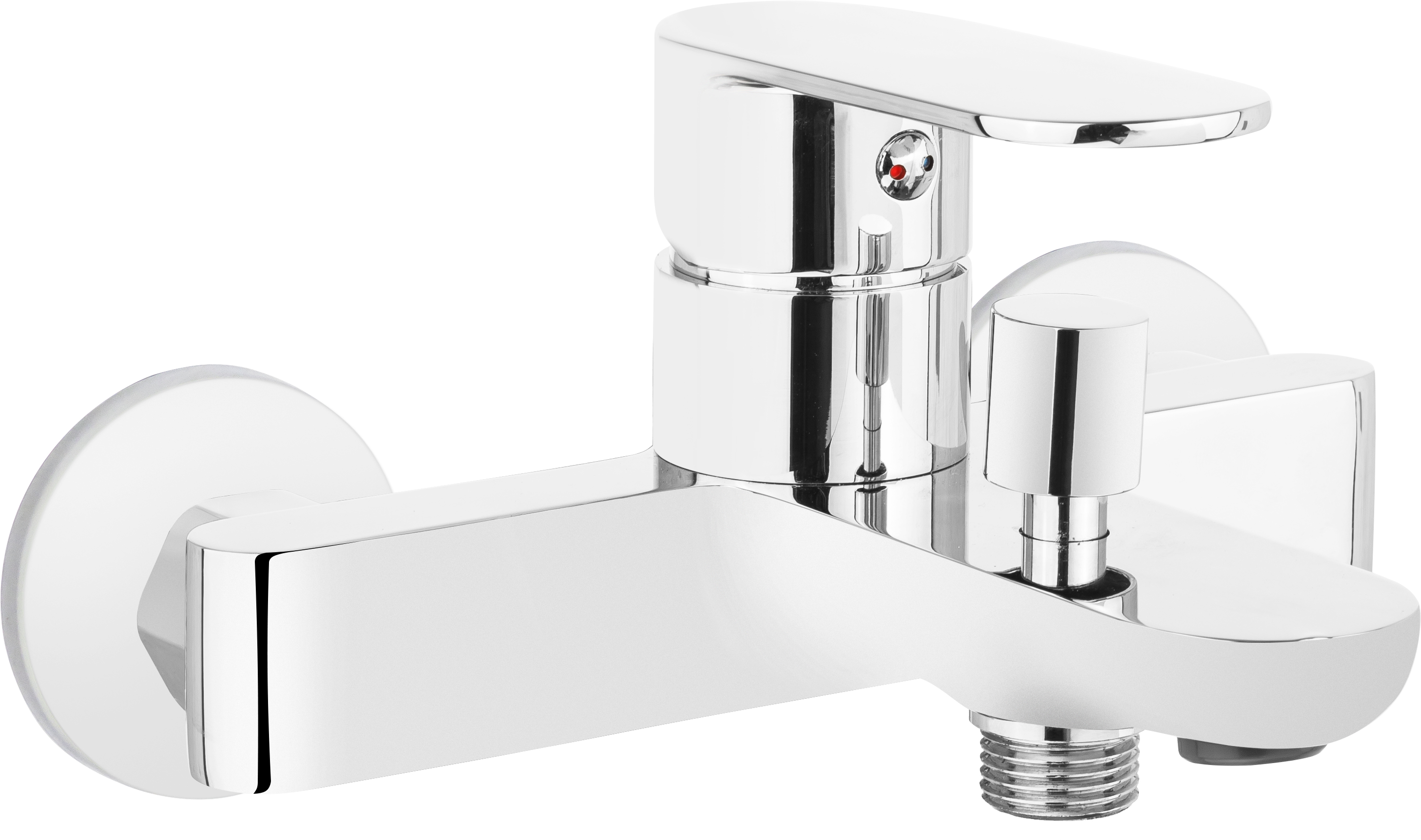 Bateria wannowa Deante Alpinia ścienne chrom (BGA 010M)