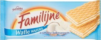 Jutrzenka Familijne Wafle o smaku kokosowym 180 g
