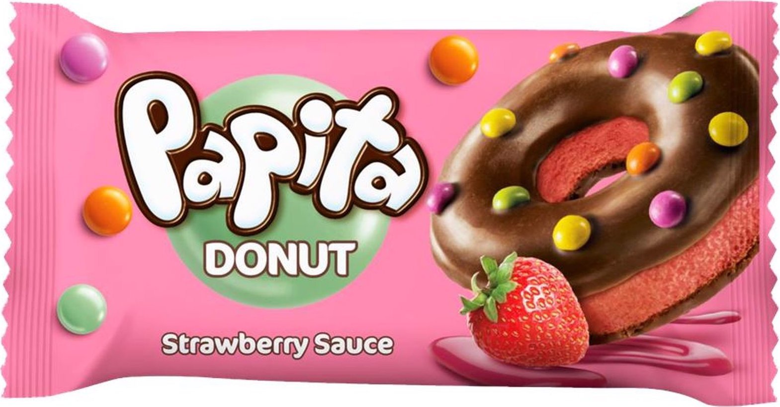 Papita Donut o smaku truskawkowym 40 g