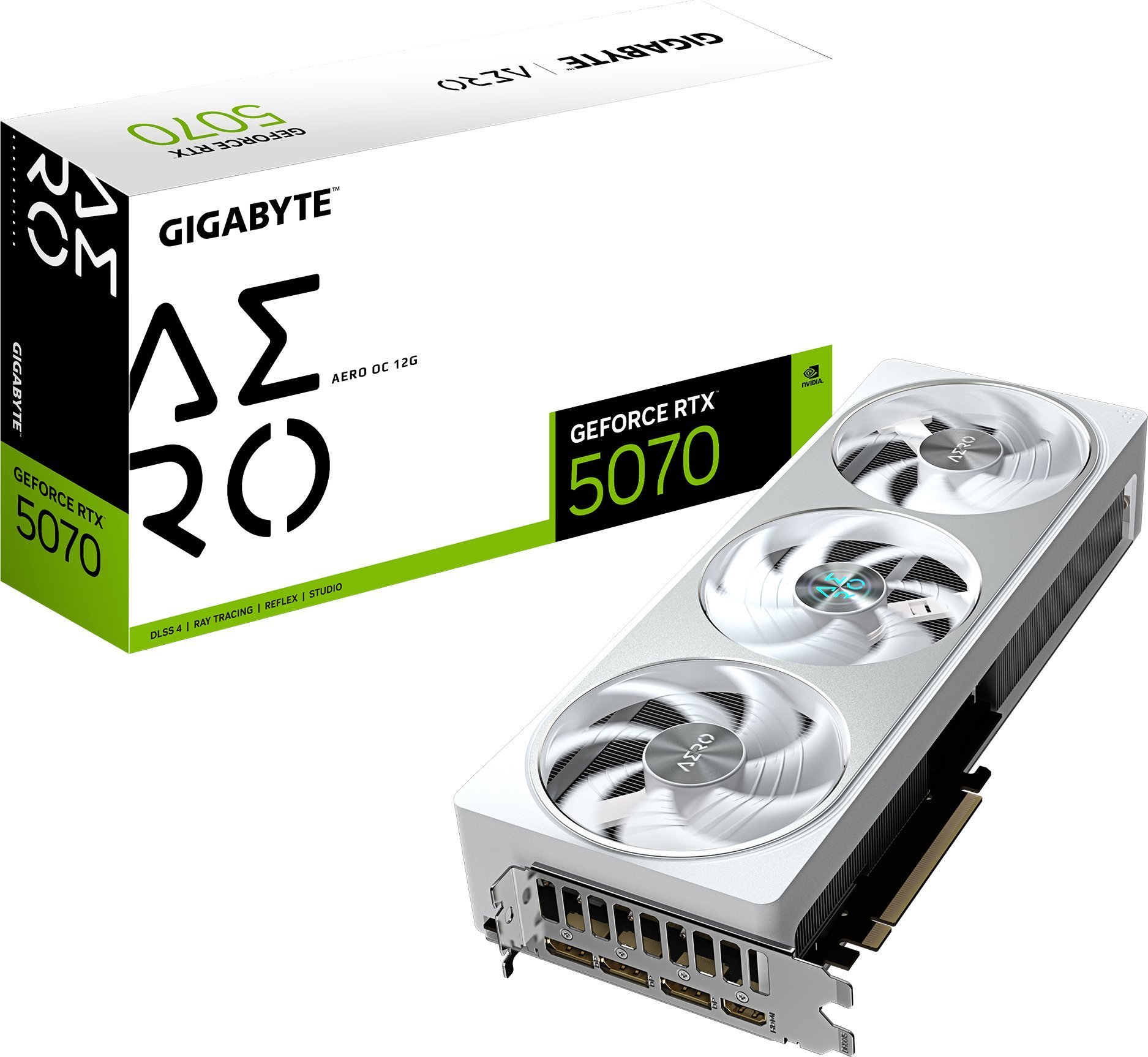 Karta graficzna Gigabyte GeForce RTX 5070 Aero OC 12GB GDDR7 (GV-N5070AERO OC-12GD)