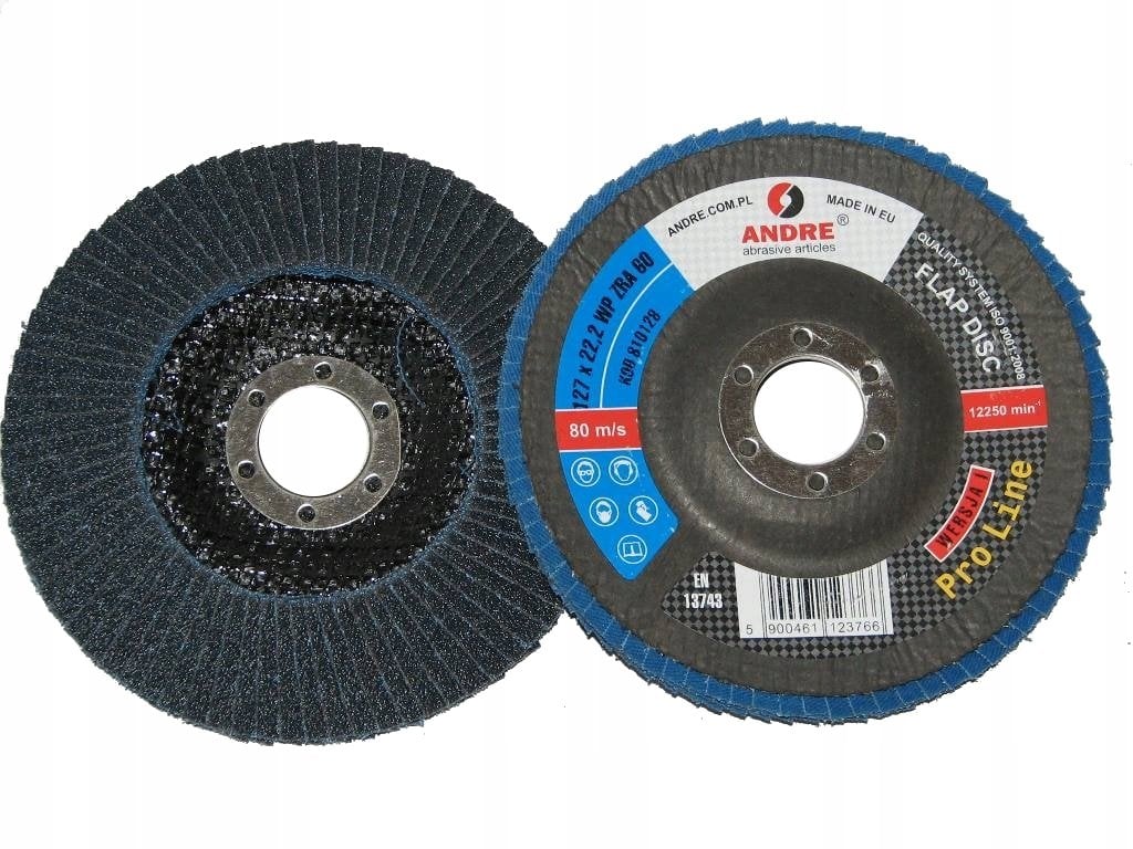 ANDRE ŚCIERNICA LISTKOWA 125mm P 60 CYRKONOWA PRO LINE WERSJA I