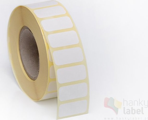 HankyLabel Etykiety termotransferowe półbłyszczące - 100x80 mm / 500 szt. / Klej mocny / naklejki samoprzylepne do drukarki