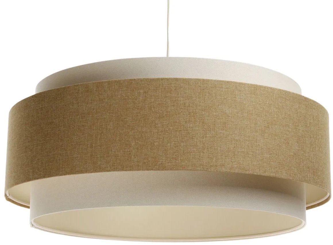 Lampa wisząca ERUTAN DUDU kremowa/żółta BPS KONCEPT