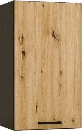 Stolkar Szafka kuchenna wisząca ANIKA W40 P/L grafitowa/dąb artisan STOLKAR