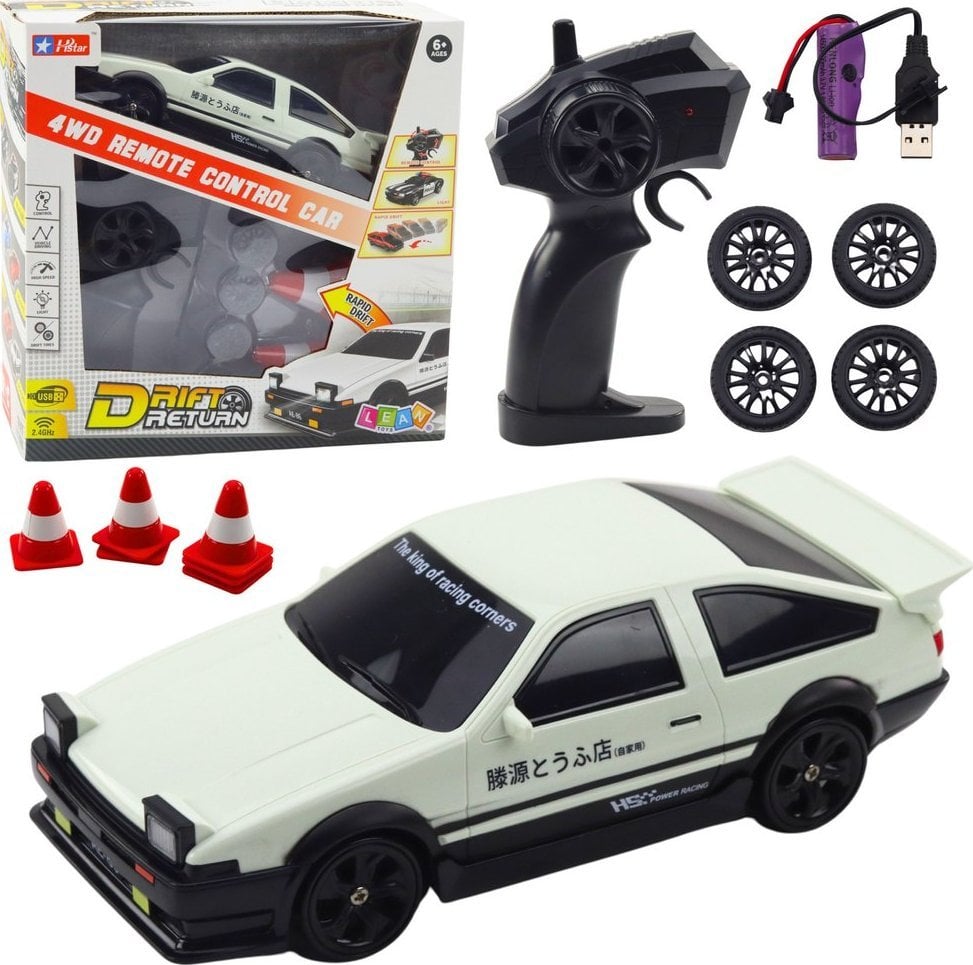 Auto Sportowe Do Driftu Wymienne Koła Zdalnie Sterowany RC 4WD Biały