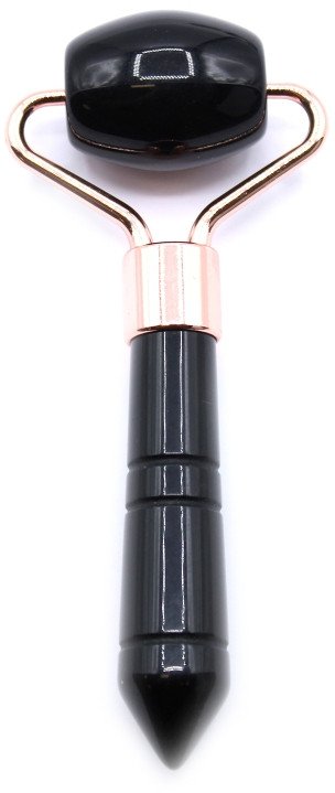 Mini masażer do twarzy - Czarny Obsydian