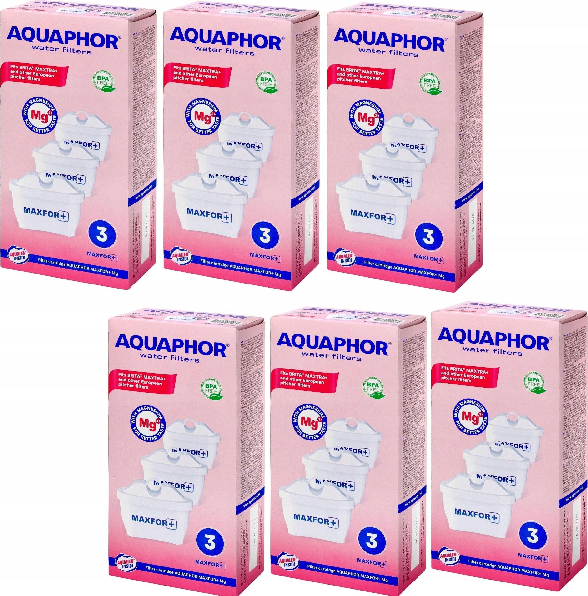 Wkład filtrujący Aquaphor Maxfor+ Mg 18 szt.