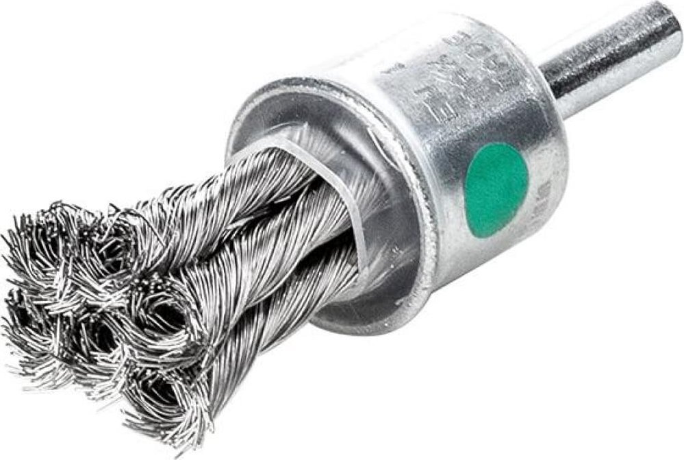 Lessmann Szczotka pędzelkowa, stal nierdz.drut pleciony 29x28/72x0,35mm Lessmann