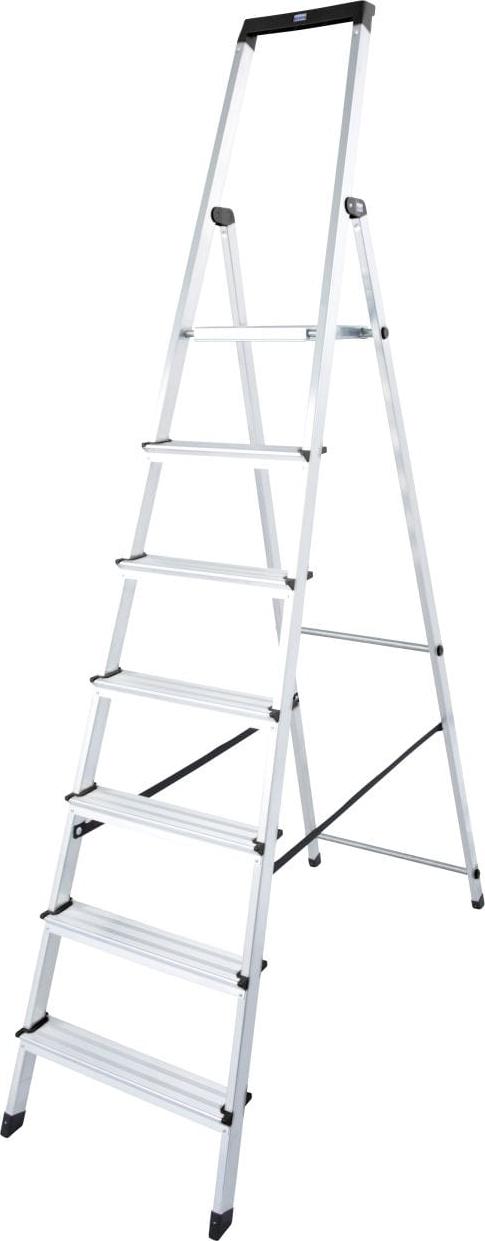 Krause Solidy Drabina wolnostojąca jednostronna aluminiowa 7 stopniowa