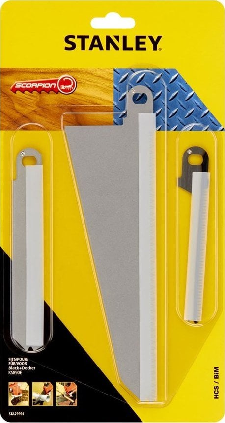 Stanley Brzeszczoty do pilarki Scorpion HCS/BiM drewno/stal 3 szt. (STA29991-XJ)