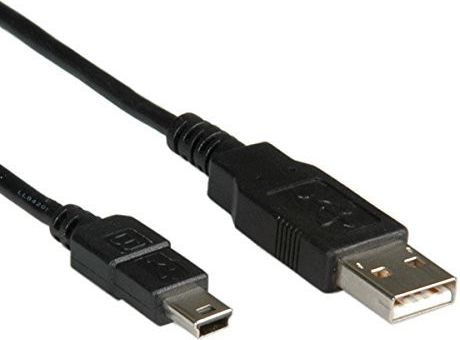 Kabel USB Roline USB-A - miniUSB 1.8 m Czarny (11.02.8719)
