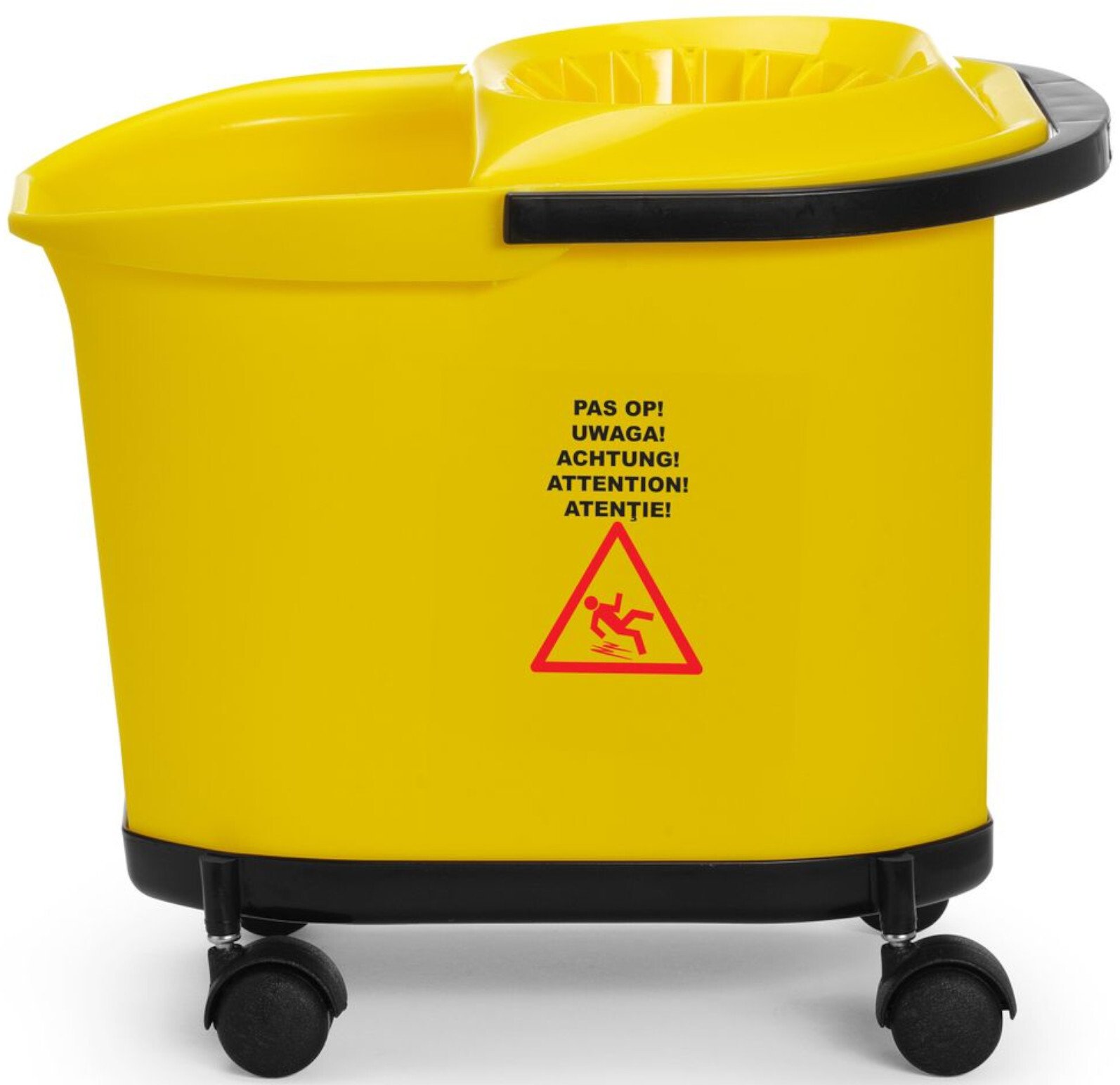 Wiadro do mopa mycia podłóg z wyżymaczką podstawą na kółkach 16 l Wiadro do mopa mycia podłóg z wyżymaczką podstawą na kółkach 16 l