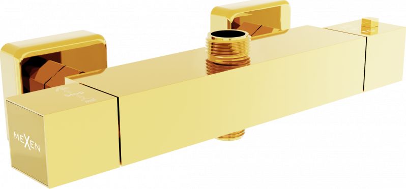 Bateria prysznicowa Mexen Cube złoty