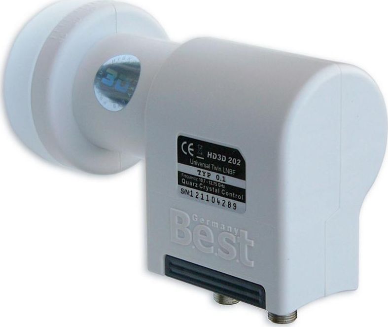 Best Konwerter Satelitarny LNB Twin BEST HD3D 202 0,1dB
