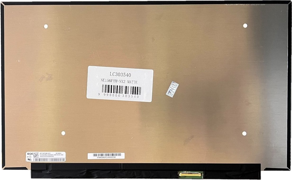 Pamięć do laptopa BOE Matrica 15.6" 1920x1080, FHD, LED, 120Hz, matinė, 40pin (dešinėje), EDP, A+