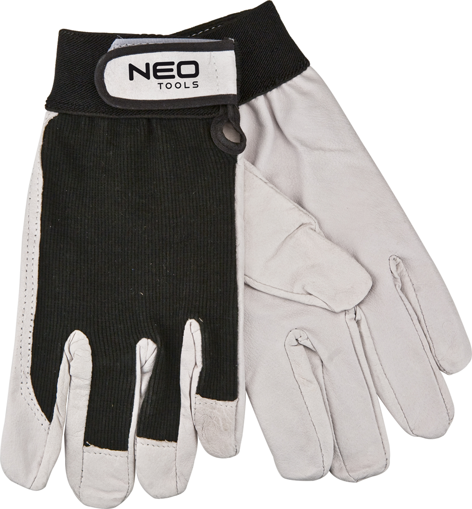 Neo Rękawice robocze skóra świńska licowa z rzepem 10" (97-603)