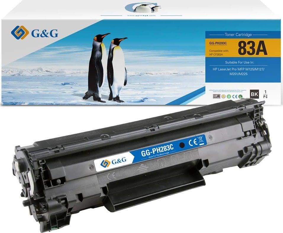 Toner G&G G&G kompatybilny toner z HP CF283A, NT-PH283C, HP 83A, black, 1500s