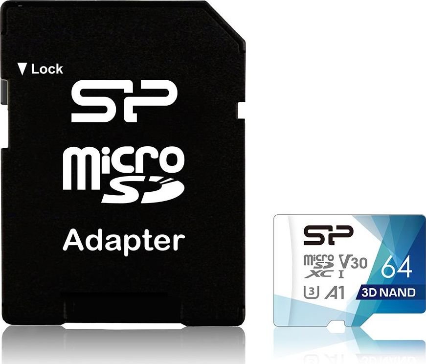 Karta Silicon Power Superior Pro Colorful MicroSDXC 64 GB Class 10 UHS-I/U3 A1 V30 (SP064GBSTXDU3V20AB)