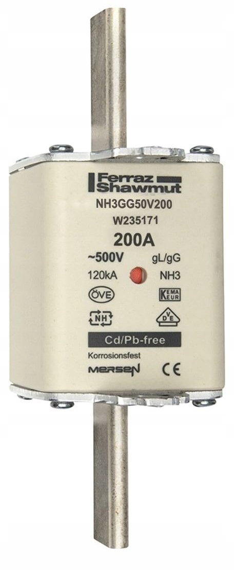 Wkładka bezpiecznikowa NH 3C 200A 500VAC gG W235171