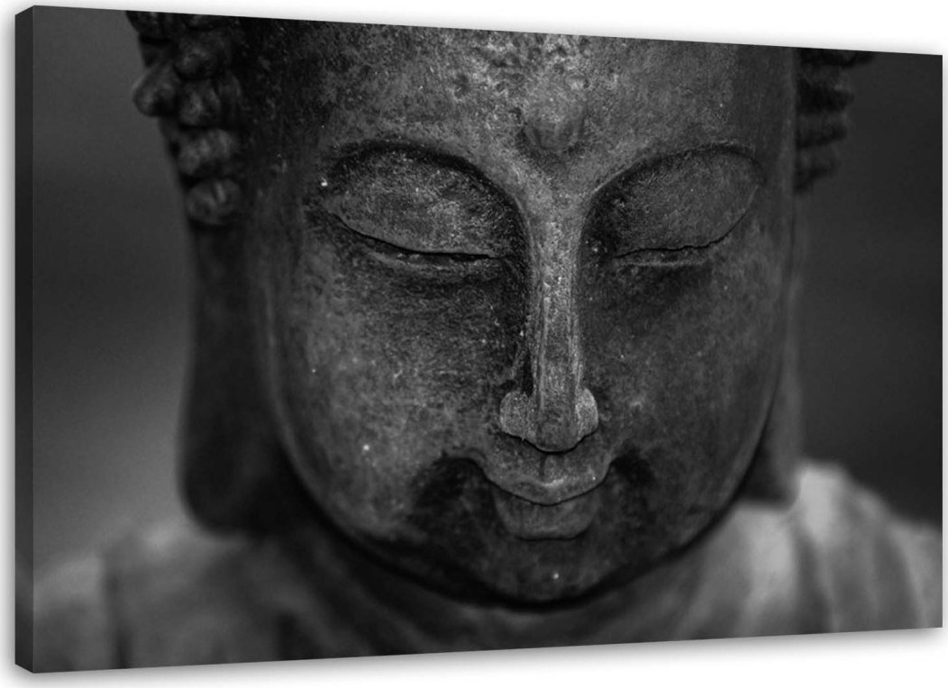 Feeby Obraz na płótnie, Głowa zamyślonego Buddy - 120x80