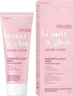 Eveline Beauty & Glow Rozświetlający Krem wygładzający na dzień i noc You`re a Star! 75ml