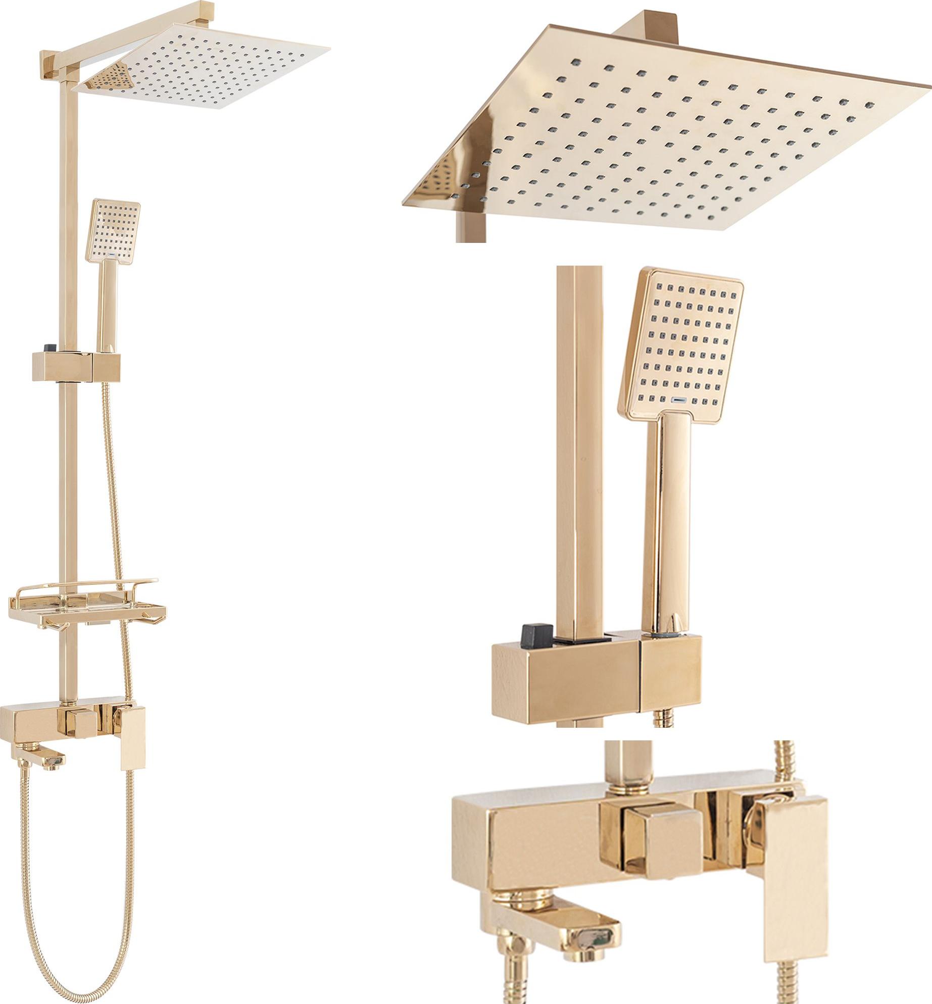Zestaw prysznicowy Rea Zestaw REA Jack Gold Prysznicowy Natryskowy