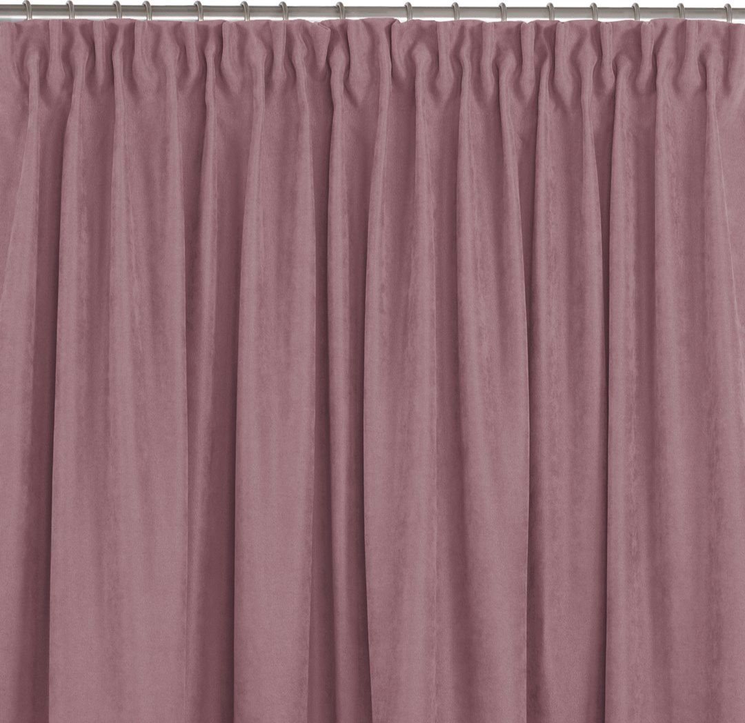 Homede Zasłona MILANA różowy szenila 280x175 HOMEDE