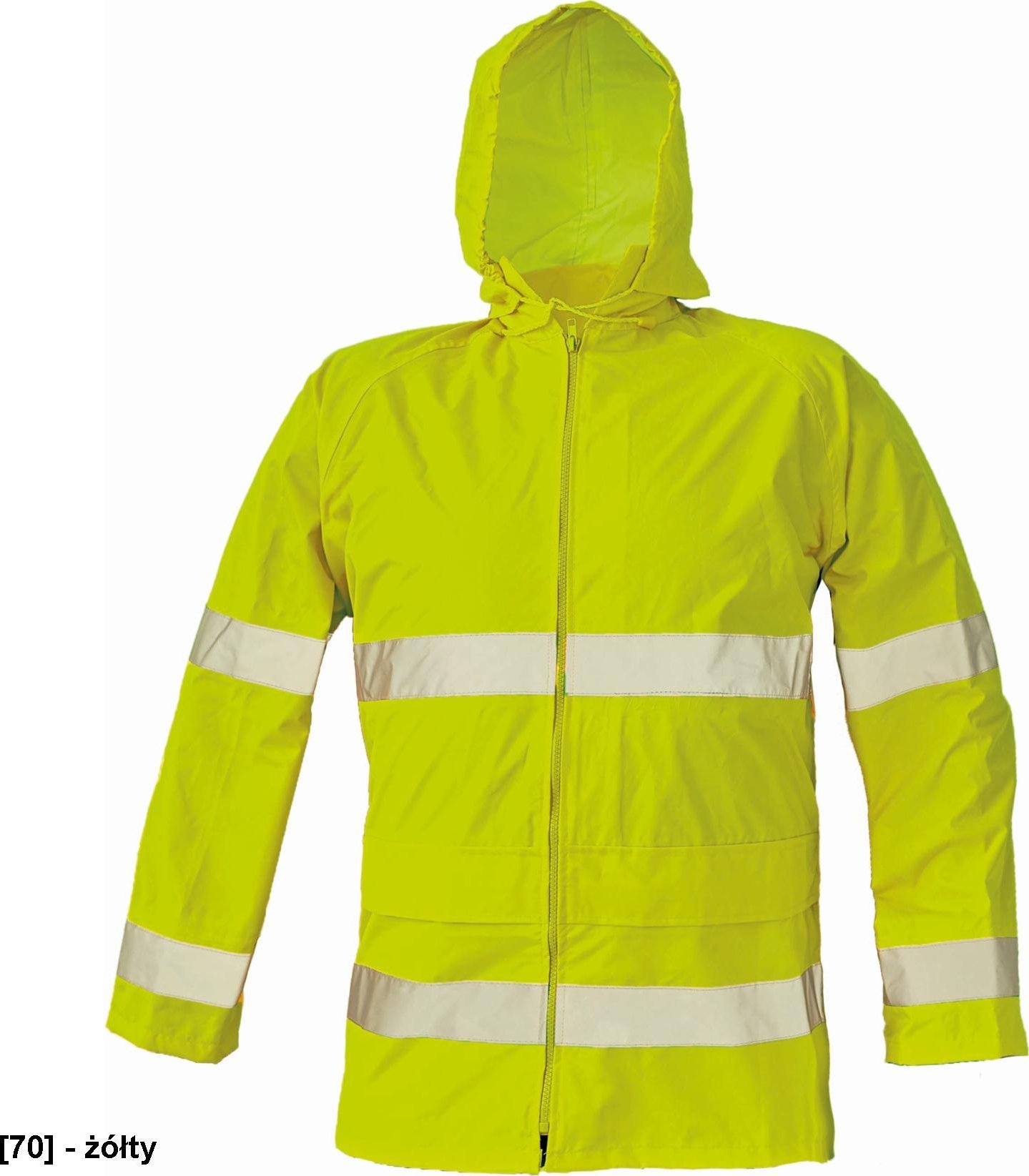 CERVA GORDON kurtka wodoodporna, lekka Hi-Vis 100% poliester/PU - żółty S