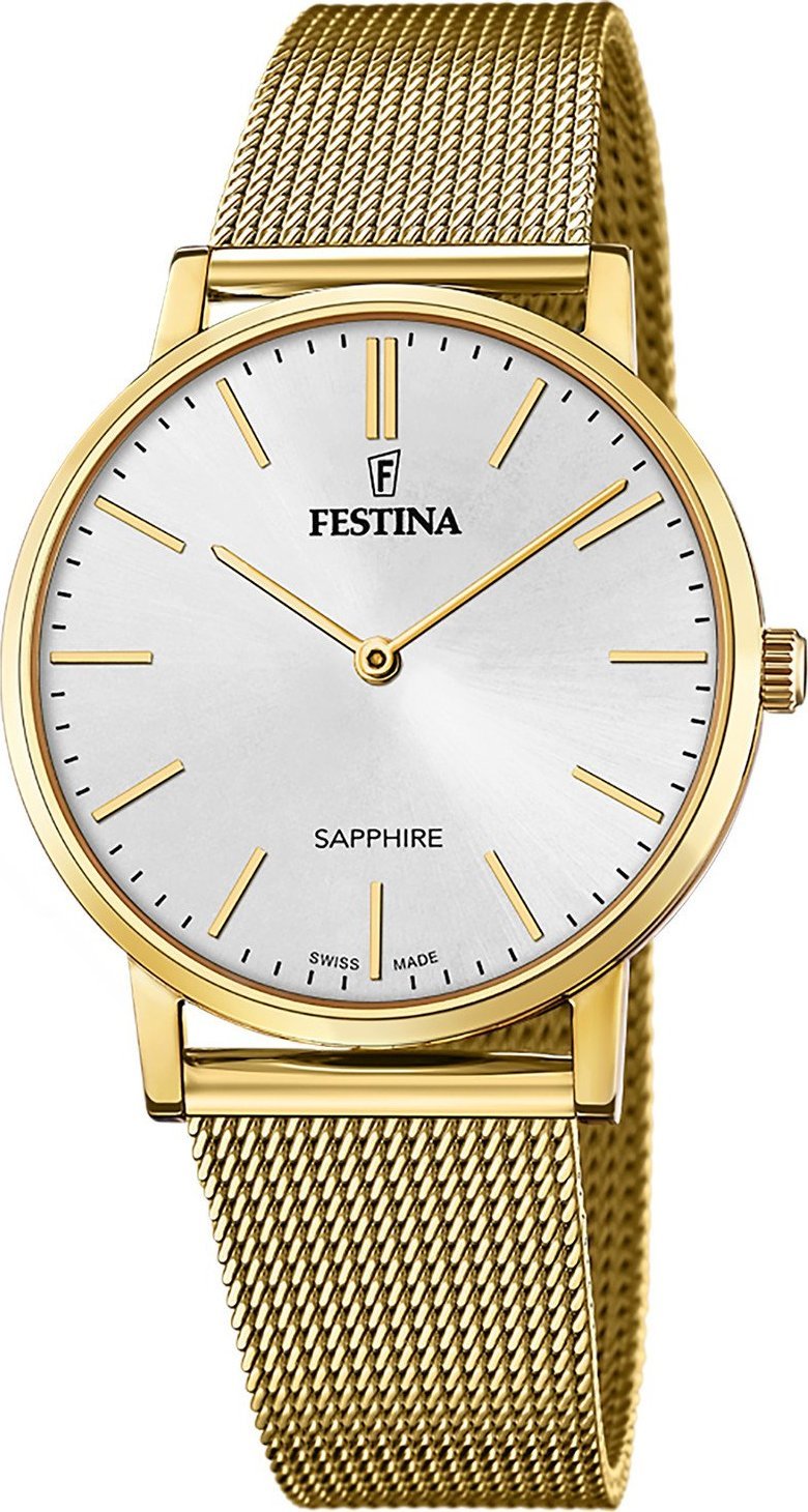 Zegarek Festina Zegarek męski Festina F20022-1 złoty