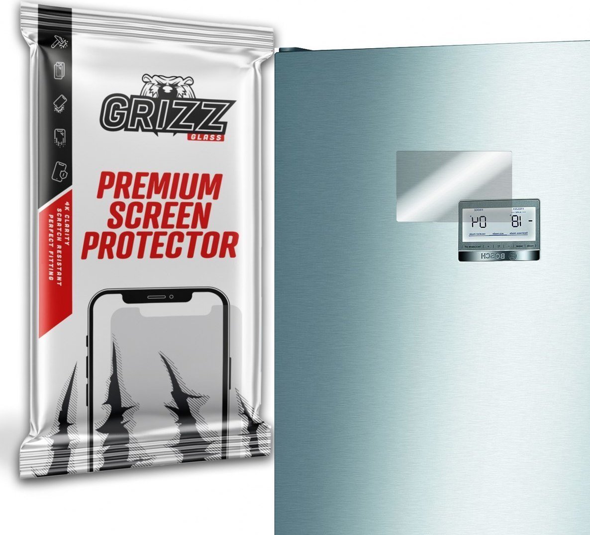 GrizzGlass Szkło hybrydowe Grizz BOSCH KGN49AIEQ