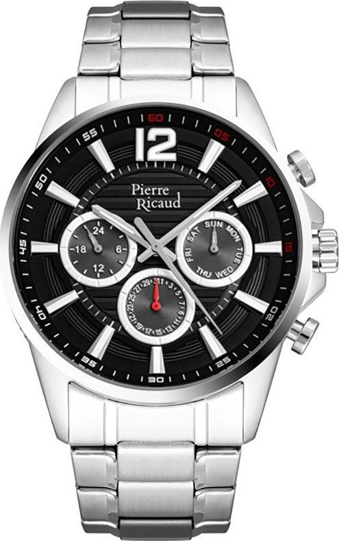 Zegarek Pierre Ricaud Zegarek męski Pierre Ricaud P97040.5154QF srebrny