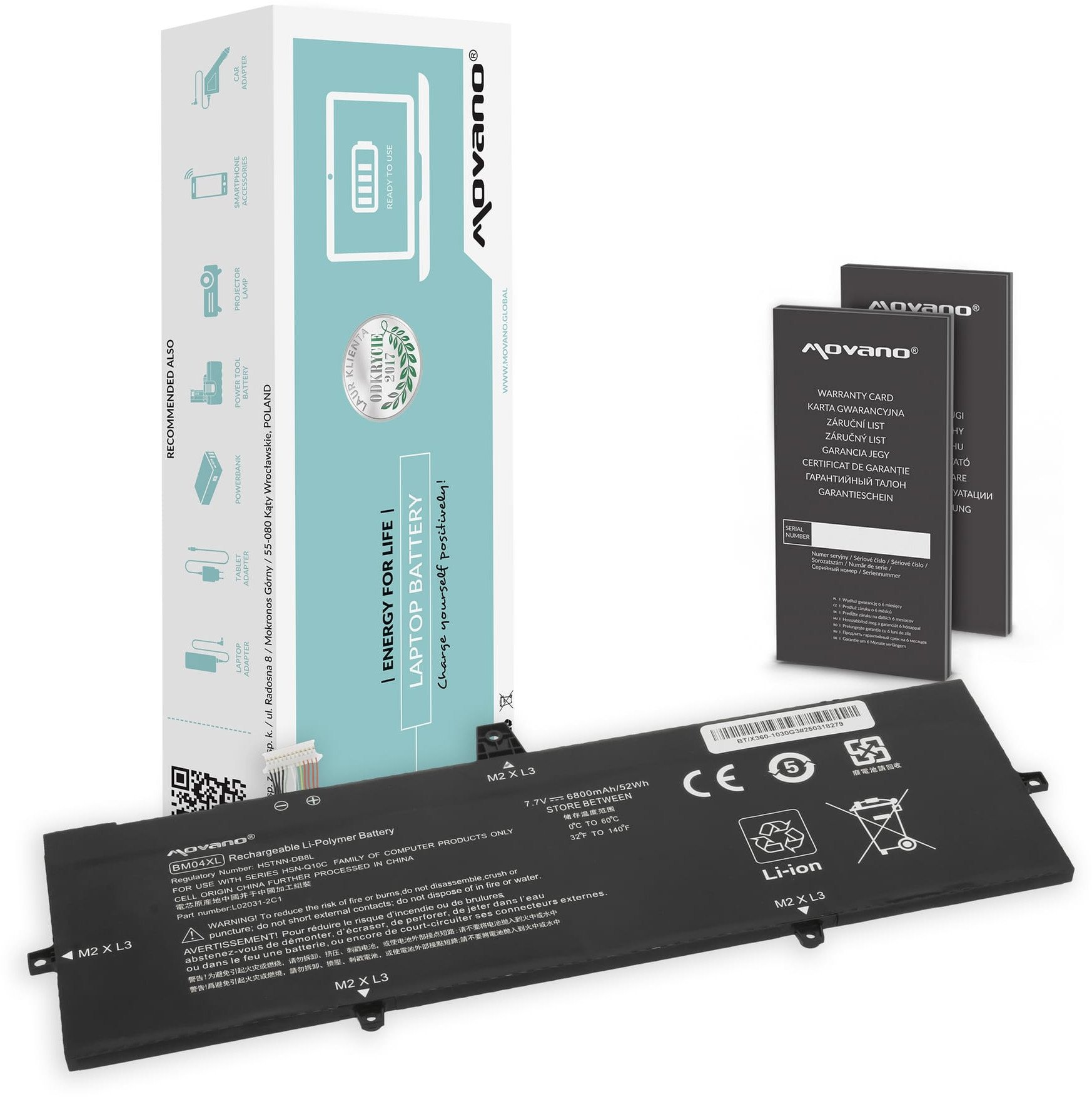 Bateria Movano do HP EliteBook X360 1030 G3