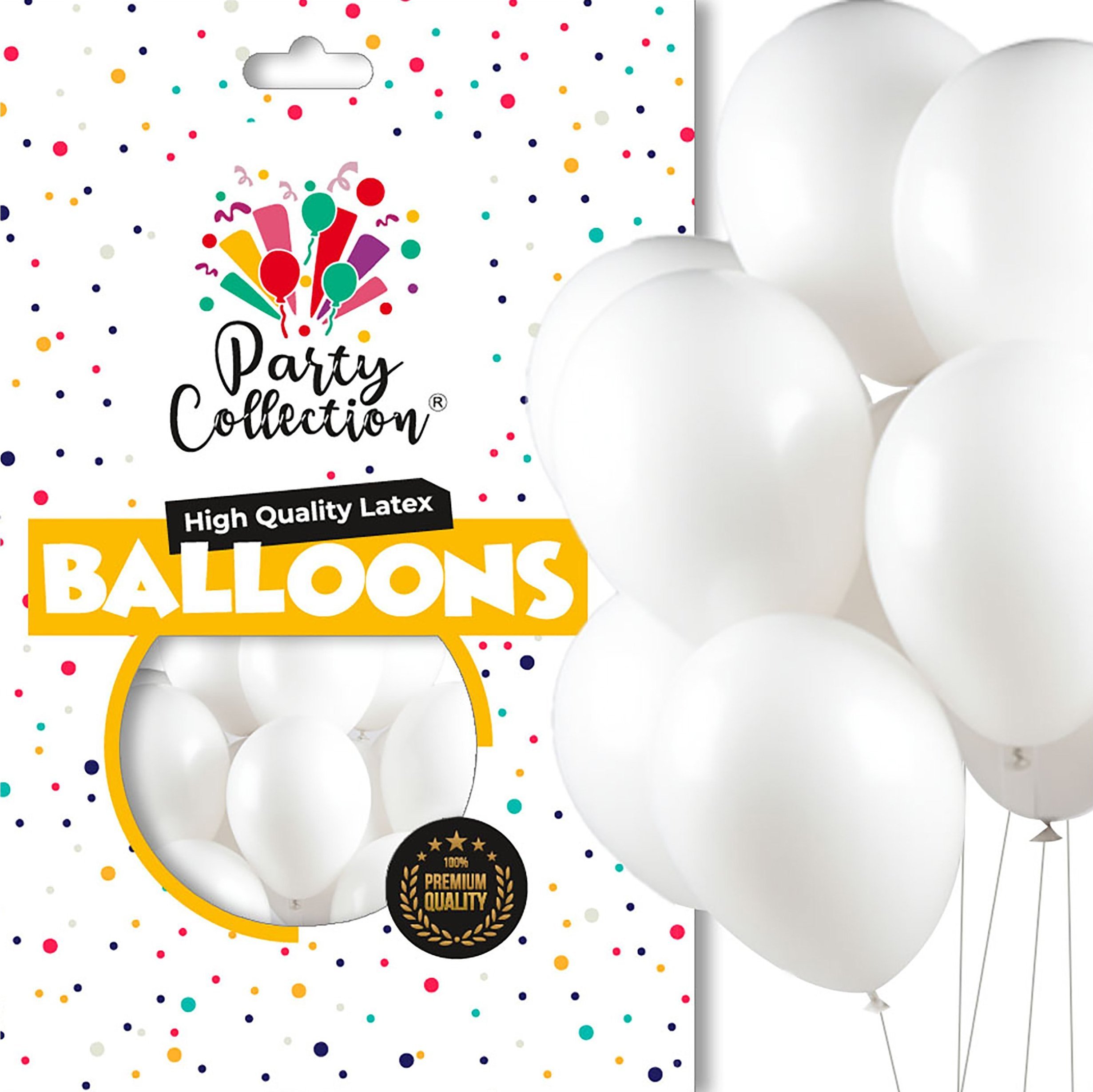 Balony Pastel 12" Biel 50szt Tama