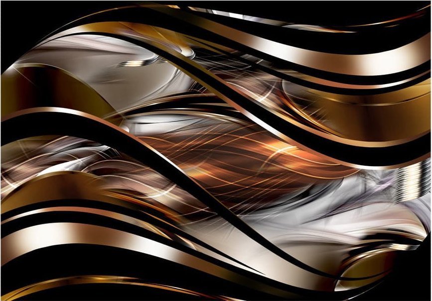 DecoNest Fototapeta - Bursztynowy sztorm - 300X210