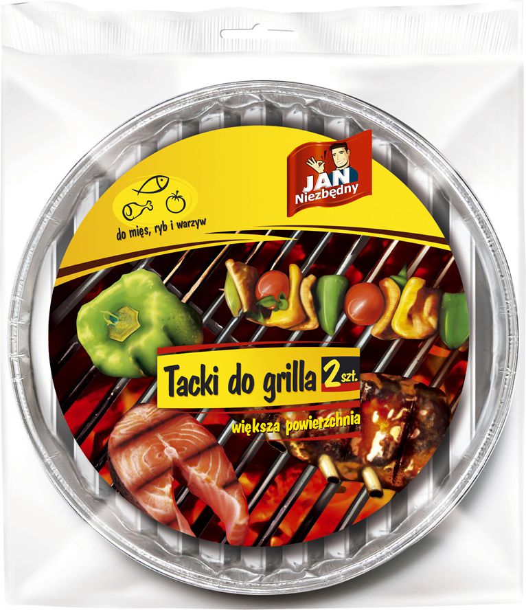 JAN Niezbędny Tacki do Grilla Okrągła 2szt (ZZAJAN088.)