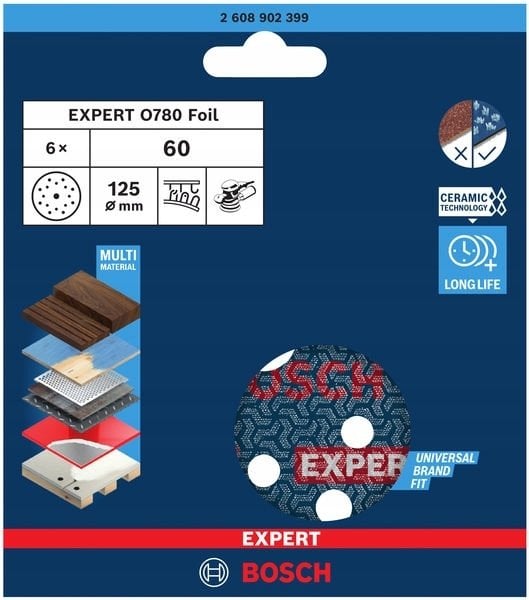 FOLIA ŚCIERNA EXPERT O780,150,60,50PC