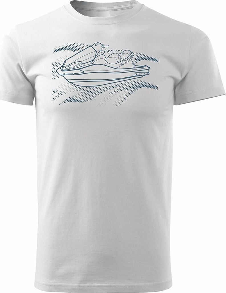 Topslang Koszulka ze skuterem wodnym skuter wodny męska biała REGULAR M