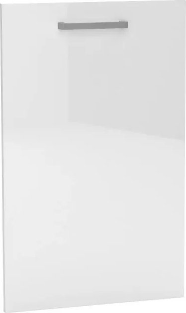 Elior Biały front z uchwytem do zmywarki - Elora 18X 45 cm połysk