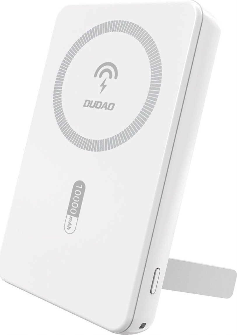 Powerbank Dudao K14S+ 10000mAh 20W USB-A / USB-C / MagSafe z podstawką - biały